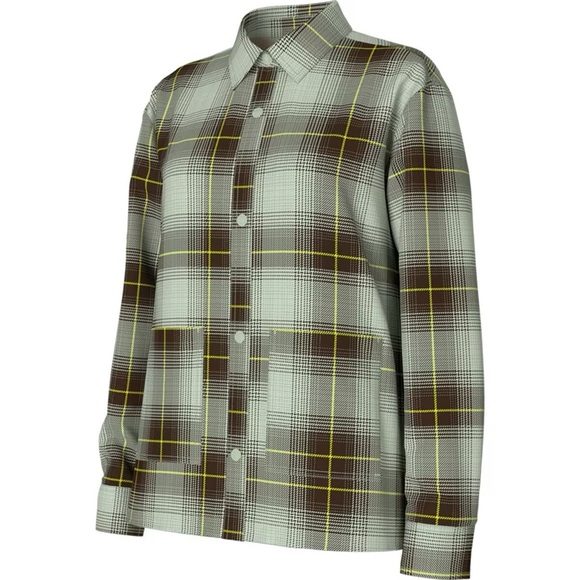 NWT The North Face Women Valley Twill Misty Sage Flannel Button Up Jacket Sz M - Picture 4 of 4